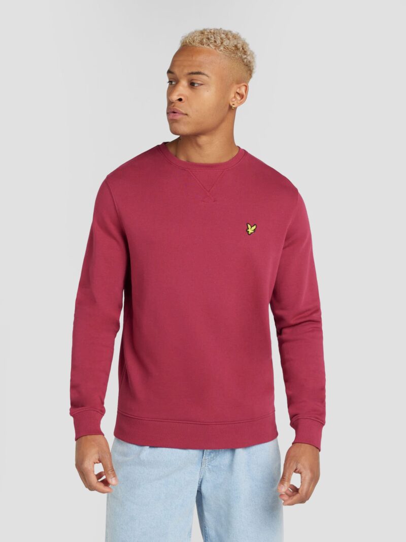 Lyle & Scott Bluză de molton  galben / roșu burgundy / negru