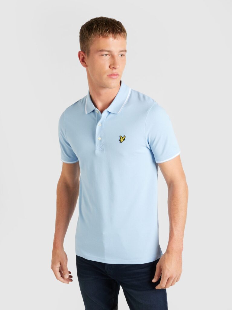 Lyle & Scott Tricou  albastru deschis / auriu / negru / alb