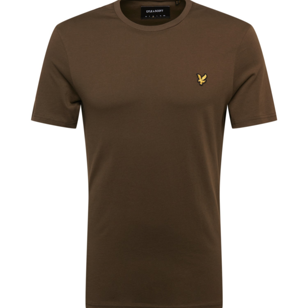 Lyle & Scott Tricou  ciocolatiu / galben / negru