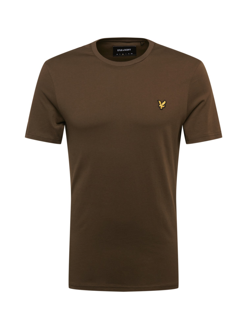 Lyle & Scott Tricou  ciocolatiu / galben / negru