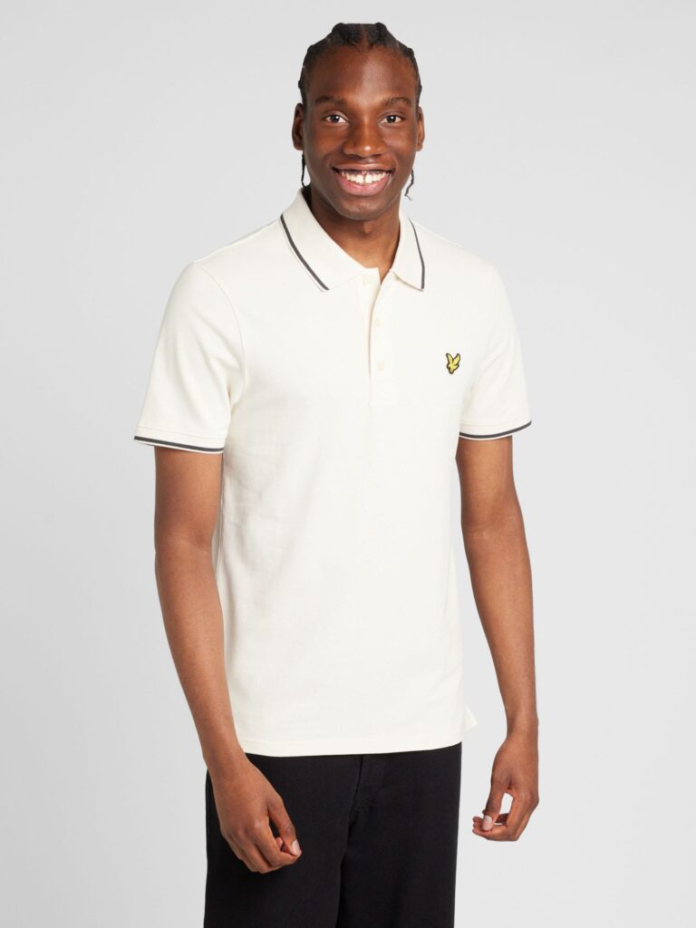 Lyle & Scott Tricou  crem / galben auriu / gri metalic