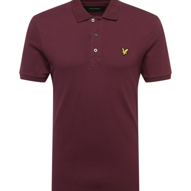 Lyle & Scott Tricou  galben / roșu burgundy