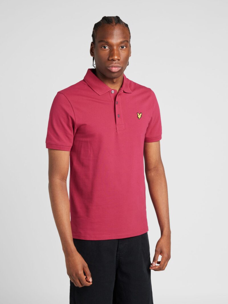 Lyle & Scott Tricou  galben / roșu burgundy / negru