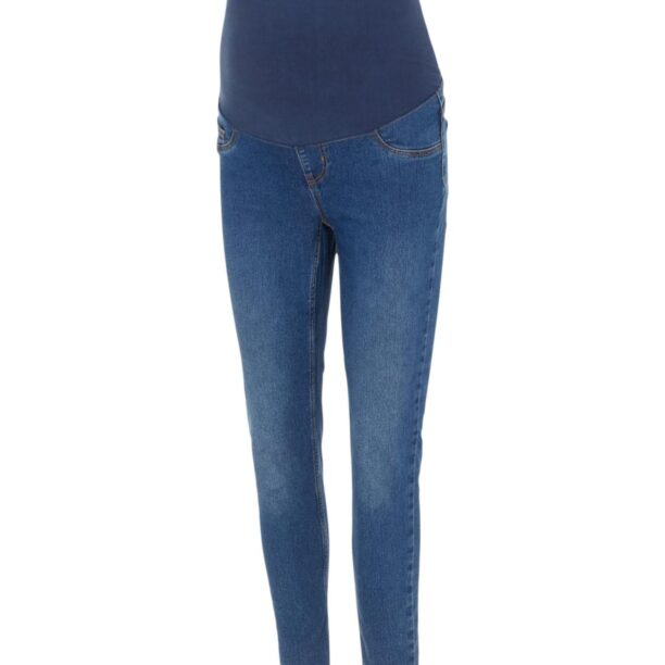 MAMALICIOUS Jeggings 'NEWAMY'  albastru denim