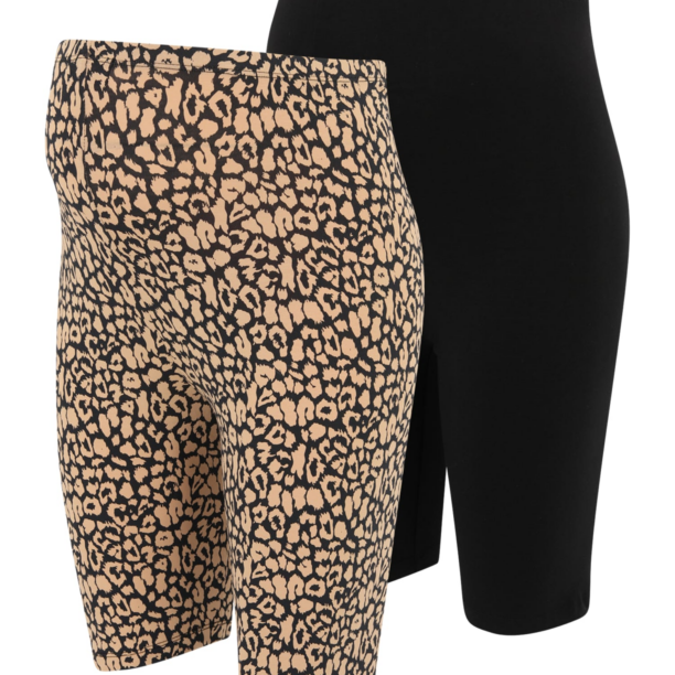 MAMALICIOUS Leggings 'JULIENNE'  bej / negru