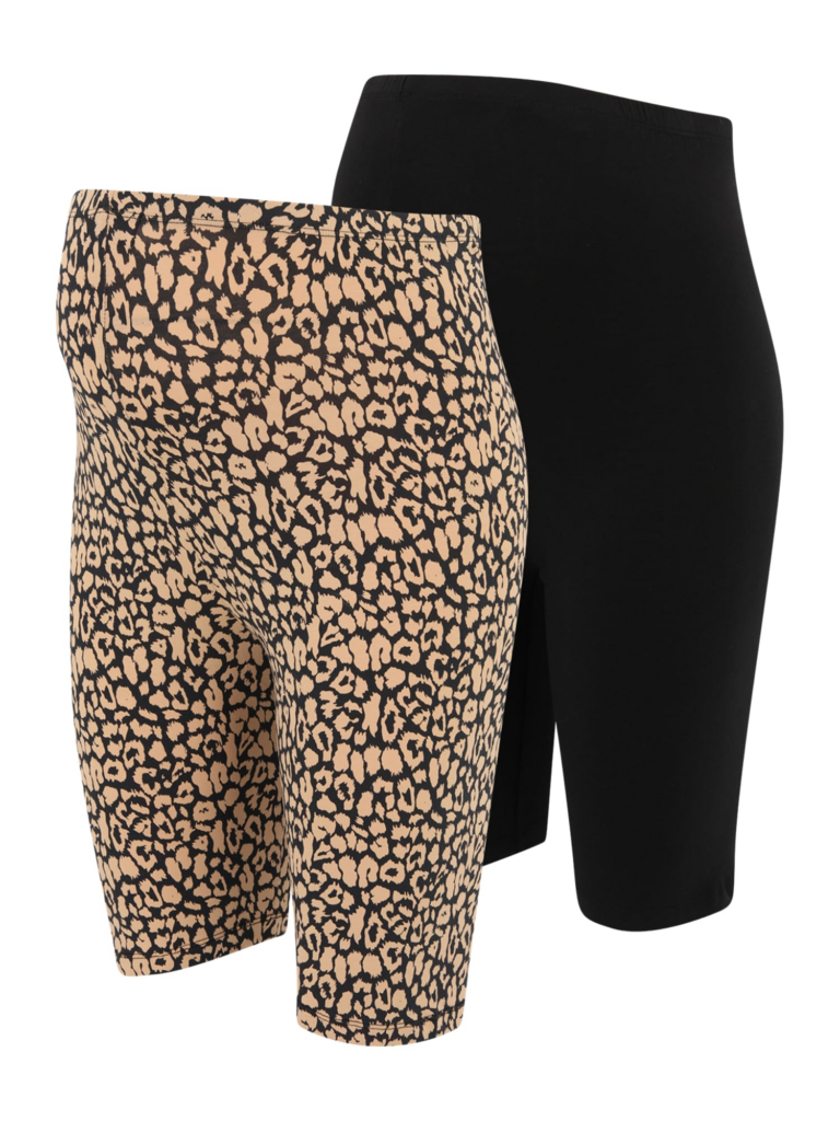 MAMALICIOUS Leggings 'JULIENNE'  bej / negru