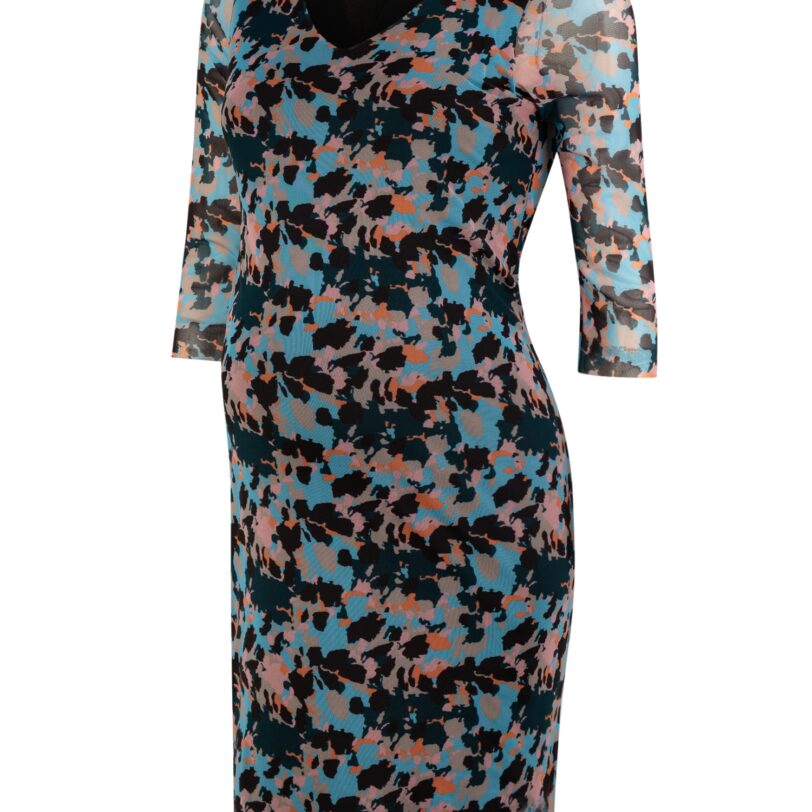 MAMALICIOUS Rochie 'ALLY'  albastru deschis / gri / negru