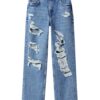 MANGO Jeans 'Brokens'  albastru denim