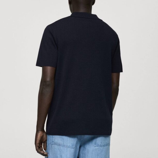 Cumpăra MANGO MAN Tricou 'Lino'  bleumarin