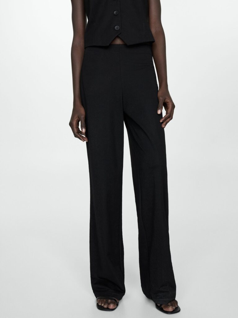 MANGO Pantaloni 'PEACH'  negru