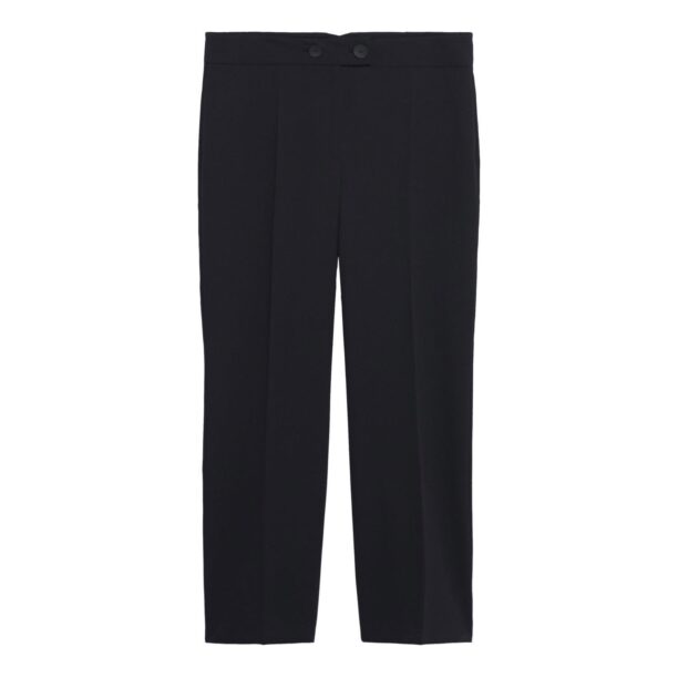 MANGO Pantaloni cu dungă 'Bimba'  negru