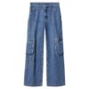 MANGO Pantaloni eleganți 'romy'  albastru cobalt / albastru denim