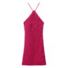 MANGO Rochie tricotat  fucsia