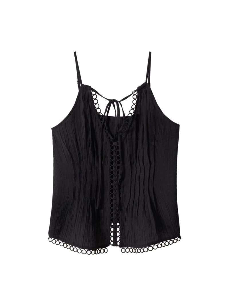 MANGO Top 'TRIMY'  negru