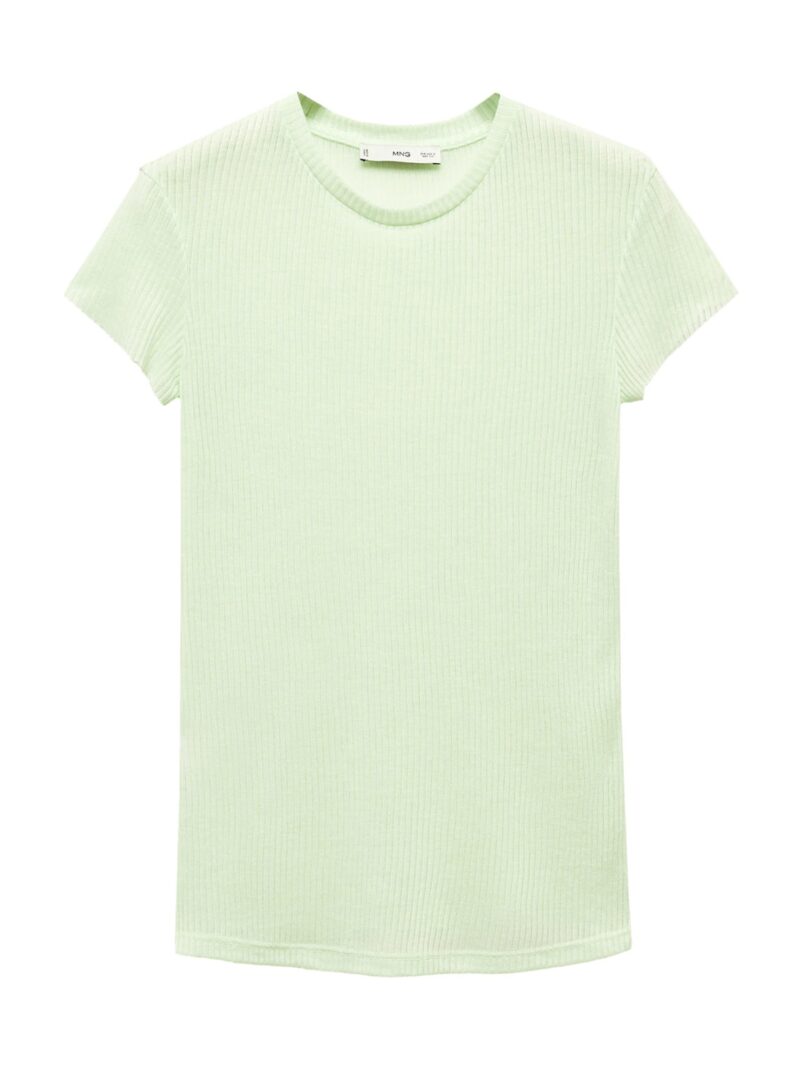 MANGO Tricou 'TILOS'  verde mentă