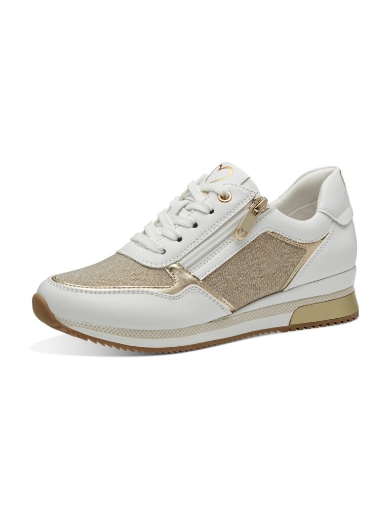 MARCO TOZZI Sneaker low  auriu / alb