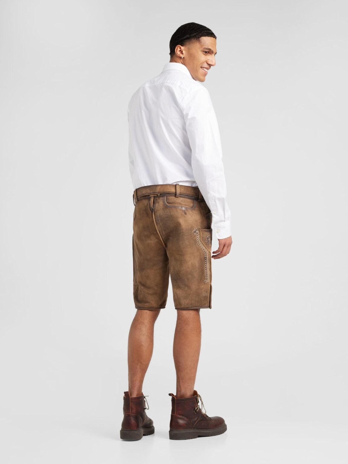 MARJO Pantaloni tradiționali (Oktoberfest)  maro coniac / maro închis preţ