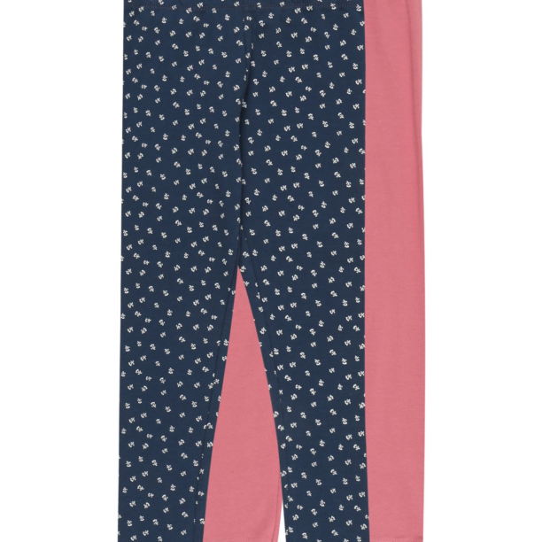 MINYMO Leggings  albastru porumbel / rosé / alb