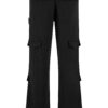 MJ Gonzales Pantaloni cu buzunare  negru / alb