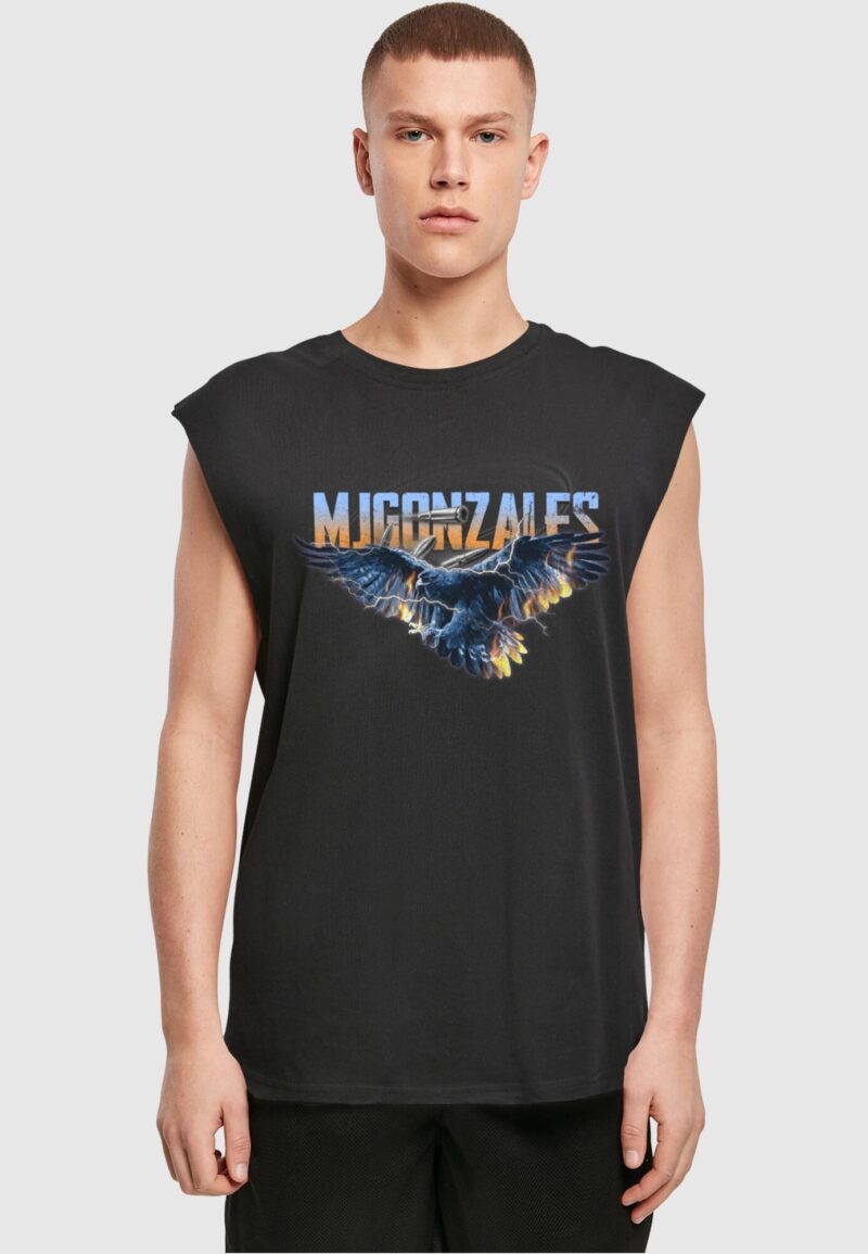 MJ Gonzales Tricou 'Eagle V.2'  albastru deschis / portocaliu / negru / alb preţ