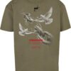 MJ Gonzales Tricou 'Freedom'  bej / oliv / roșu