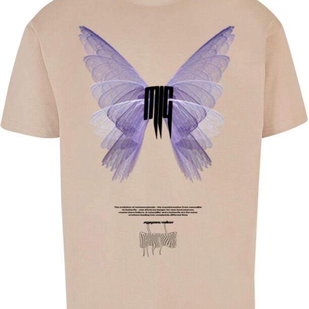 MJ Gonzales Tricou 'Metamorphose V.6'  nisipiu / mov pastel / negru / alb