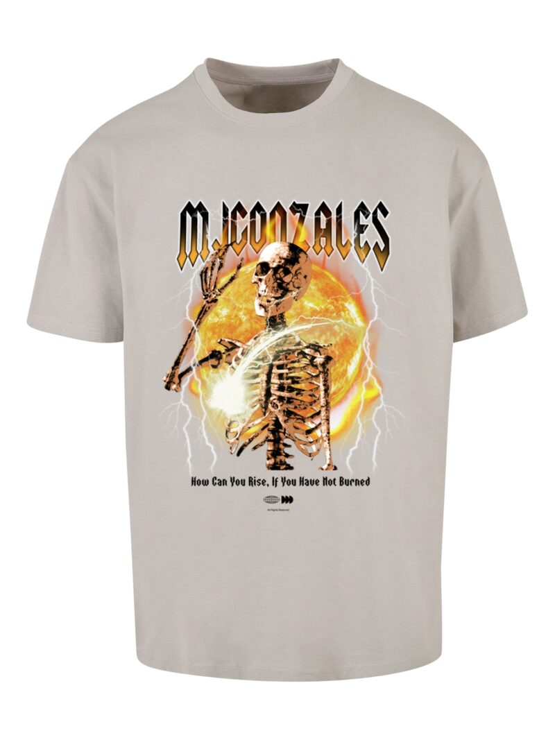 MJ Gonzales Tricou  galben / gri / portocaliu