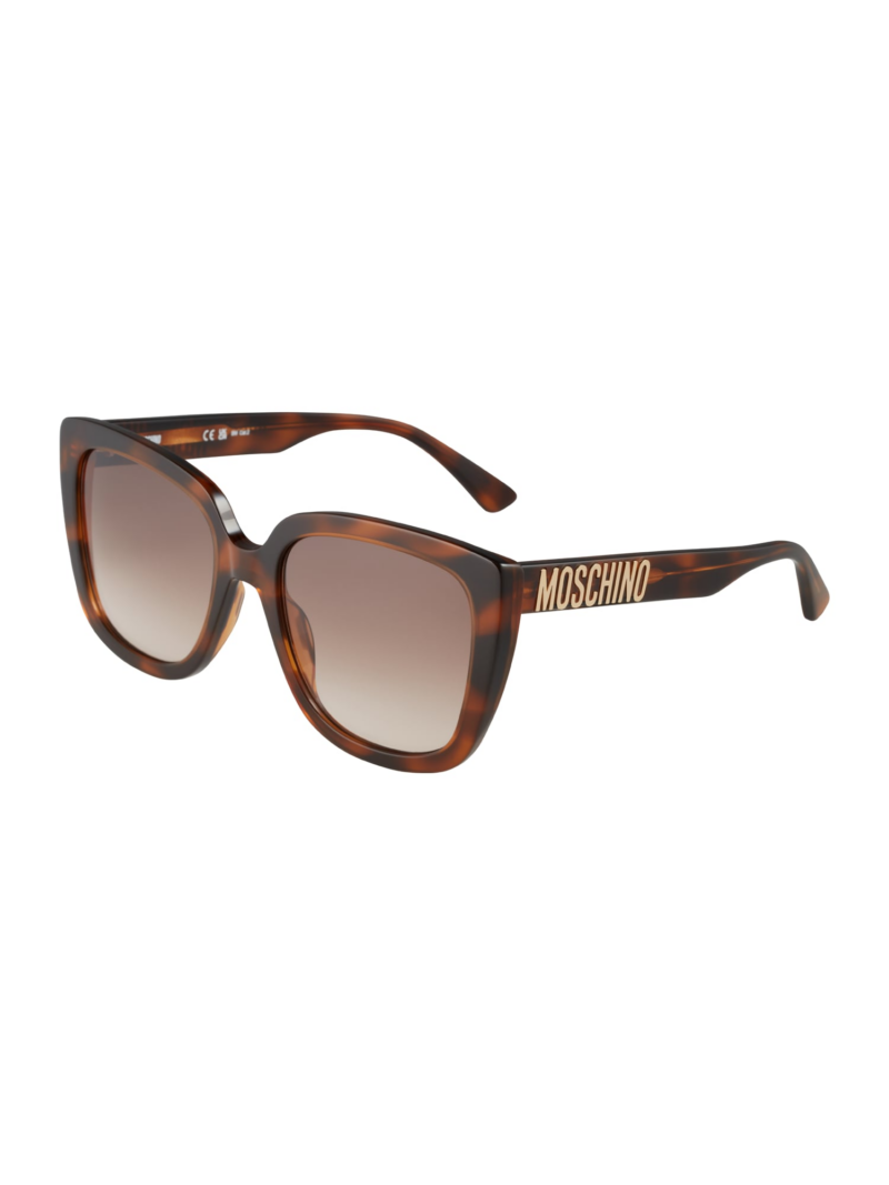 MOSCHINO Ochelari de soare  maro / maro închis / auriu