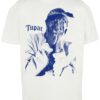 MT Upscale Tricou '2Pac Me Against The World'  crem / albastru regal