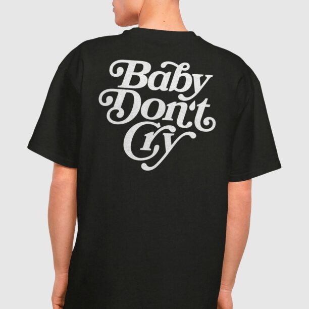 Preţ MT Upscale Tricou 'Baby Don´t Cry'  negru / alb