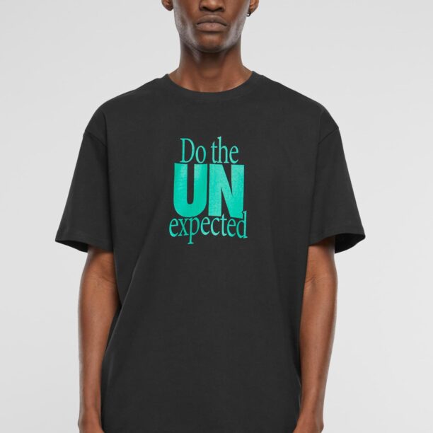 MT Upscale Tricou 'Do The Unexpected'  albastru deschis / verde / portocaliu / negru preţ