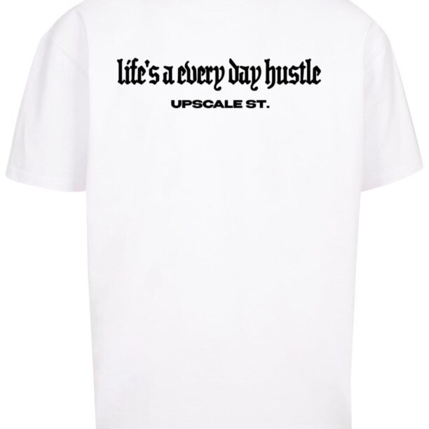 MT Upscale Tricou 'Hustle'  mov neon / portocaliu / negru / alb