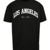 MT Upscale Tricou 'L.A. College'  negru / alb