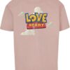 MT Upscale Tricou 'Love Story'  albastru / galben / roz / roșu