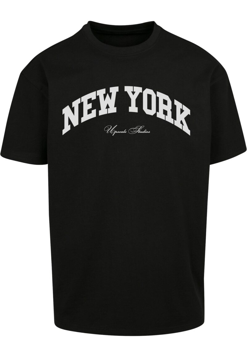 MT Upscale Tricou 'New York'  negru / alb