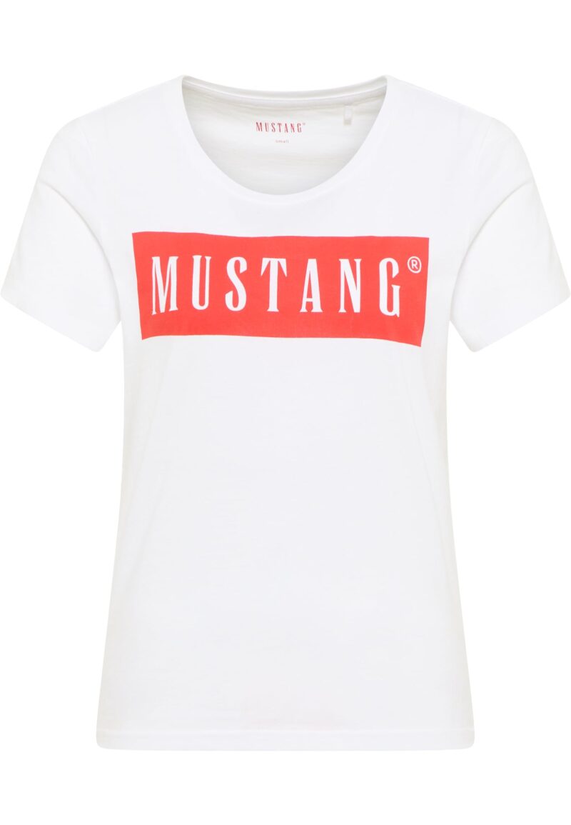 MUSTANG Tricou 'ALMA'  sângeriu / alb