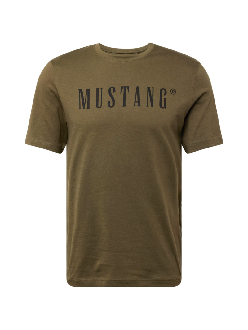 MUSTANG Tricou 'AUSTIN'  maro deschis / negru