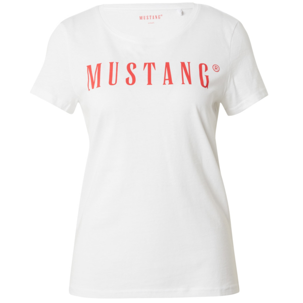 MUSTANG Tricou 'Alma'  sângeriu / alb