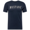 MUSTANG Tricou 'Austin'  bleumarin / alb murdar