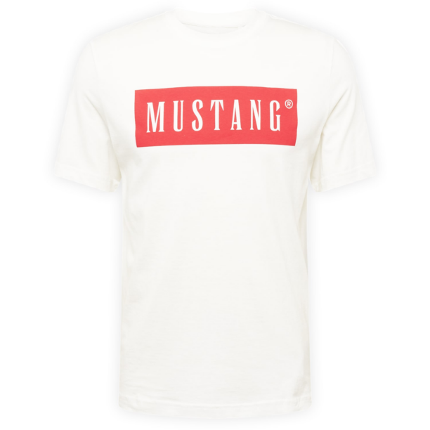 MUSTANG Tricou 'Austin'  crem / roșu