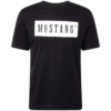 MUSTANG Tricou 'Austin'  negru / alb murdar