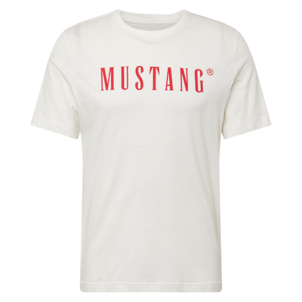 MUSTANG Tricou 'Austin'  roșu / alb murdar