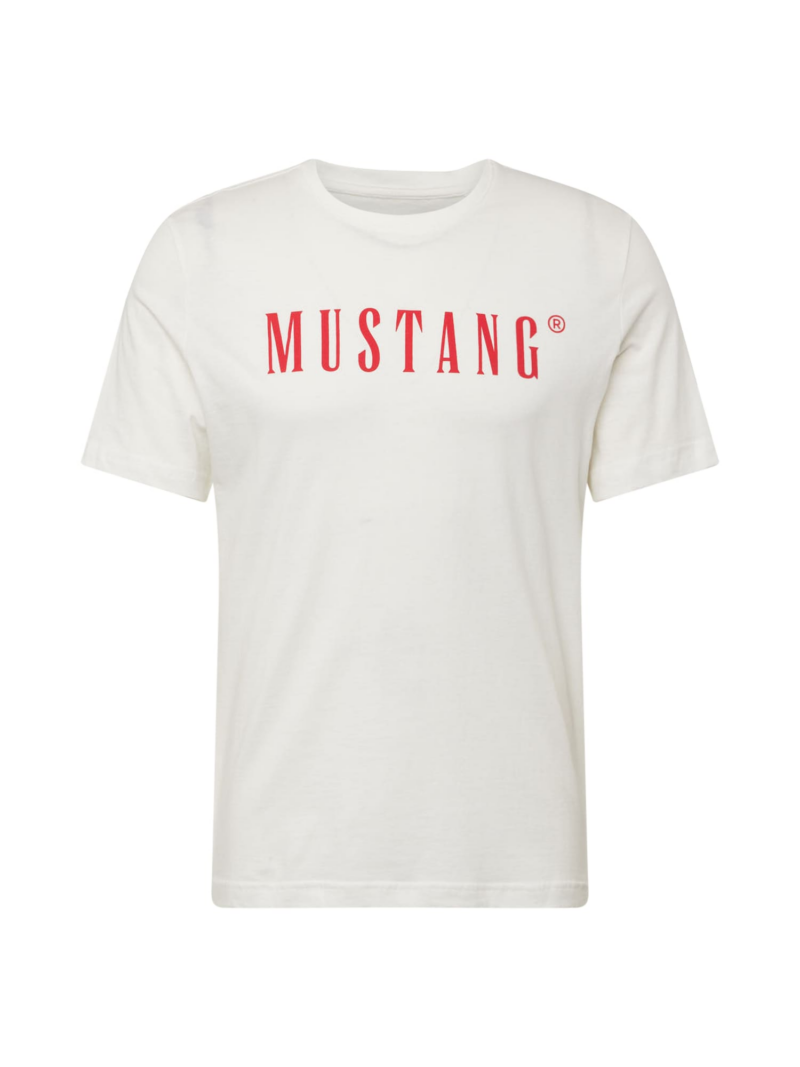 MUSTANG Tricou 'Austin'  roșu / alb murdar