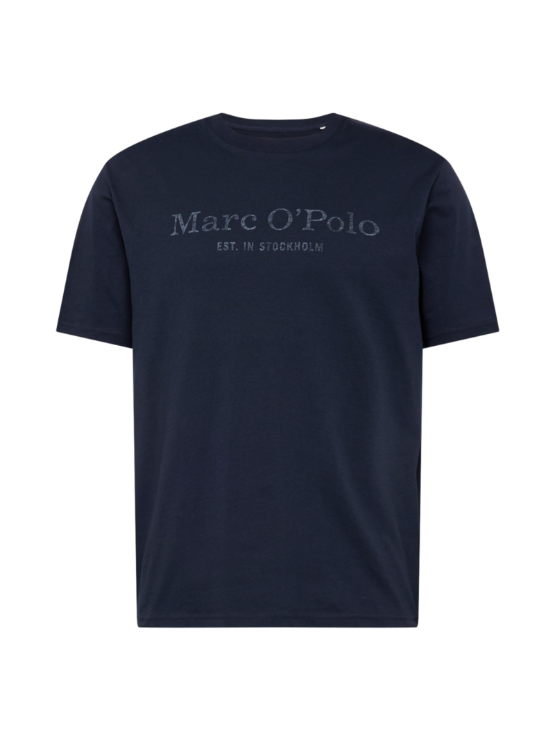 Marc O'Polo Tricou  albastru noapte / argintiu