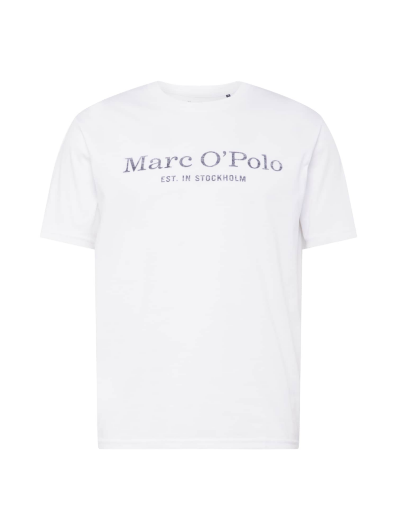 Marc O'Polo Tricou  gri amestecat / alb