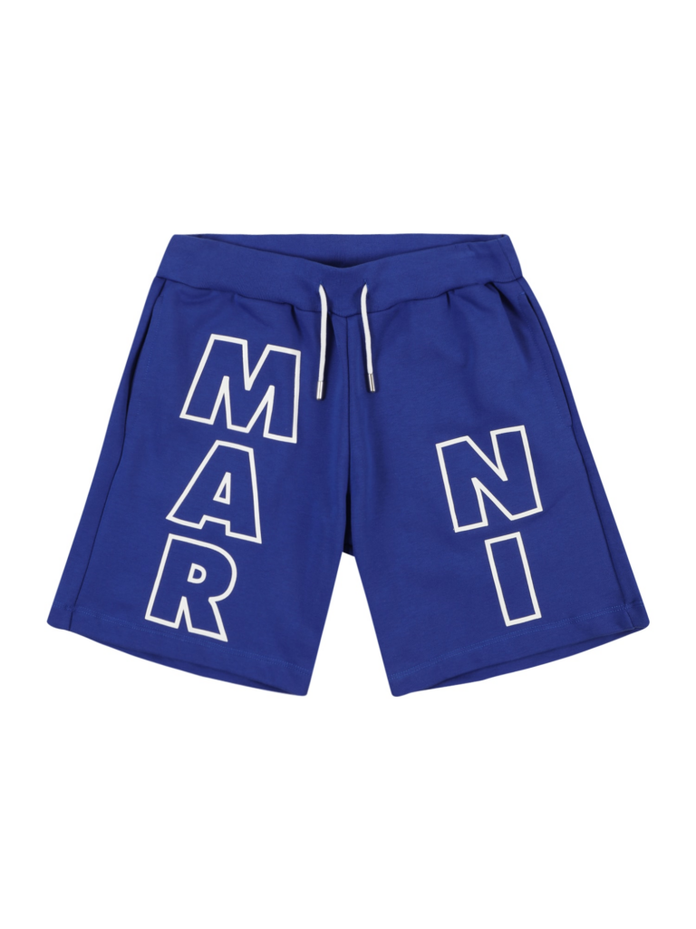 Marni Pantaloni  albastru / alb