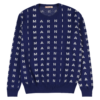 Marni Pulover  bleumarin / gri deschis