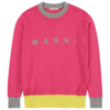 Marni Pulover  galben citron / gri amestecat / fucsia