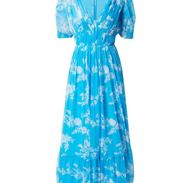 Maya Deluxe Rochie  azur / alb