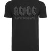 Merchcode Tricou 'ACDC Back In Black'  gri argintiu / negru / alb